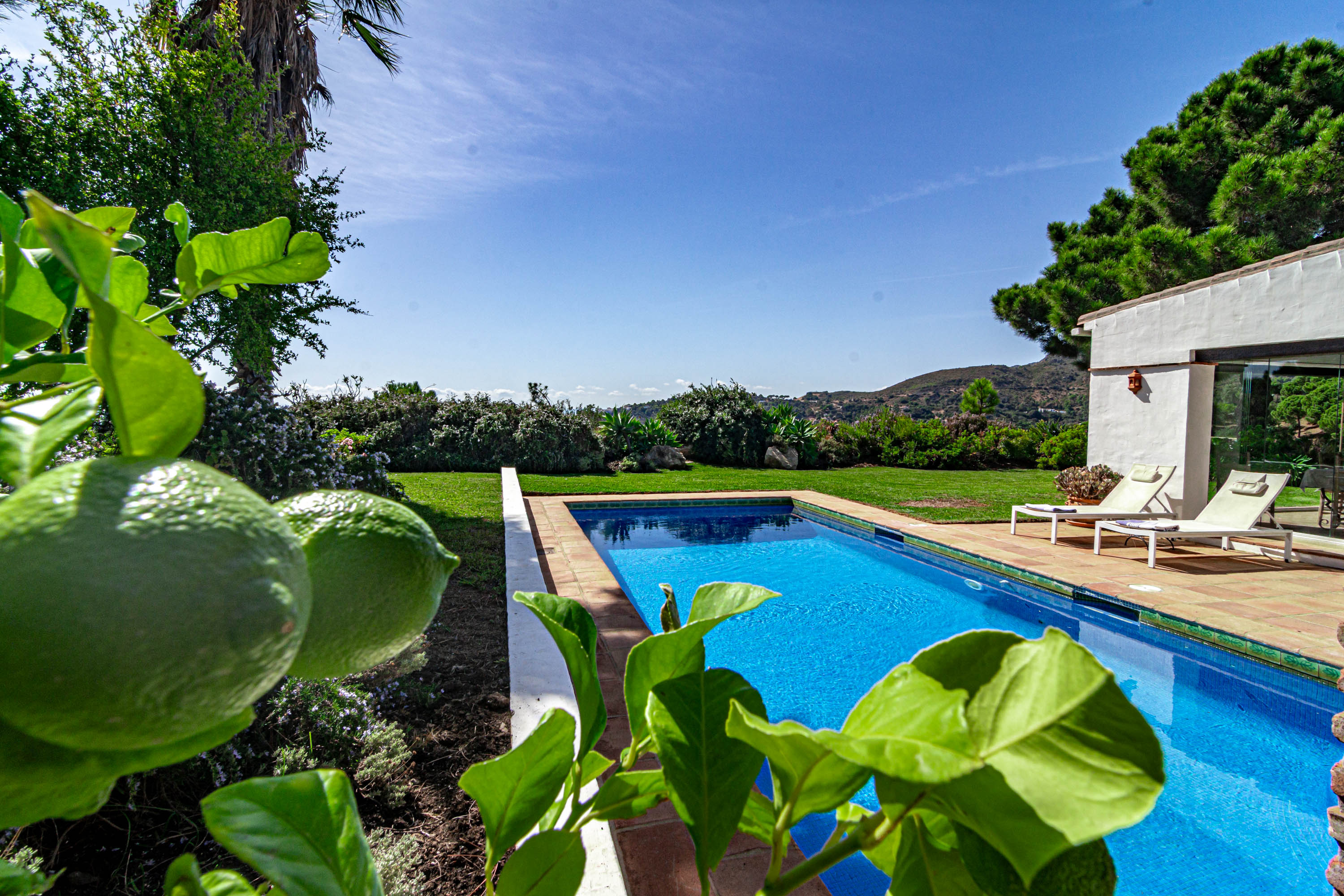 9 metre long private pool